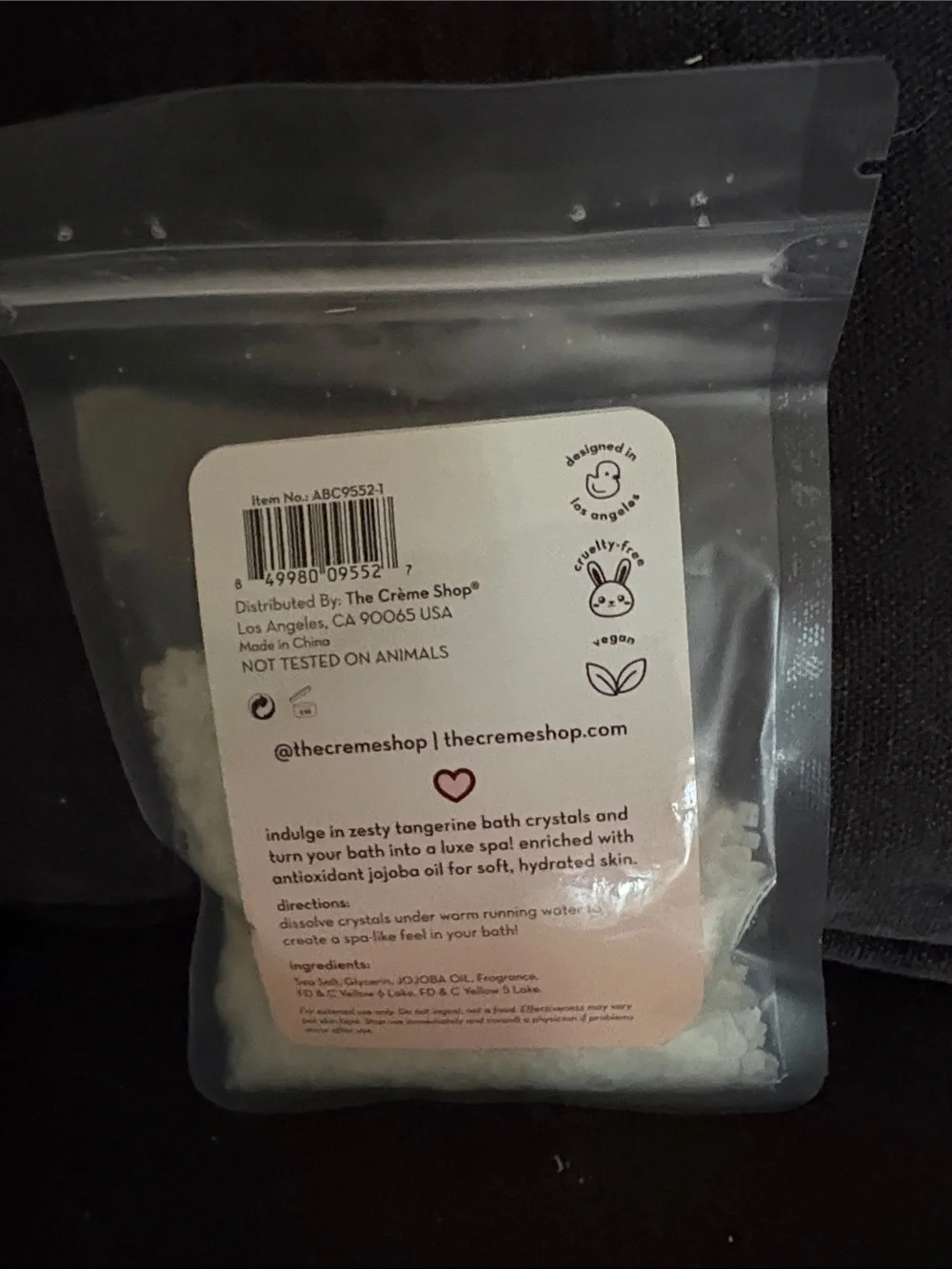 The Crème Shop Citrus Bliss Aromatherapy Bath Crystals - Pink